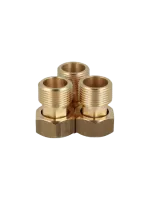 Комплект никелированных резьбовых соединений с обратными клапанами Afriso