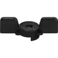 STOUT Ручка-бабочка  SVB-BUT-1114 для шарового крана STOUT 1 - 1 1/4 (Чёрная)