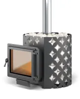 Чугунная печь для бани ЭТНА 24 (Панорама) "М"