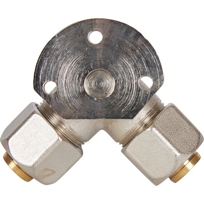 фото STOUT SFS-0014-001216 Тройник настенный с креплением для металлопластиковых труб винтовой