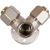 фото STOUT SFS-0014-001216 Тройник настенный с креплением для металлопластиковых труб винтовой
