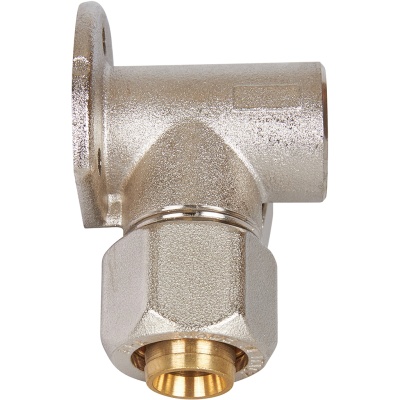 фото STOUT SFS-0014-001216 Тройник настенный с креплением для металлопластиковых труб винтовой