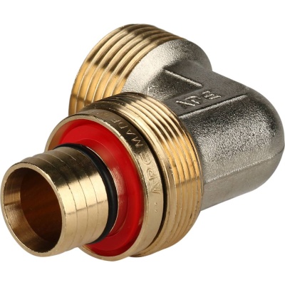 фото STOUT SFS-0006-001216 Угольник-переходник с наружной резьбой для металлопластиковых труб винтовой