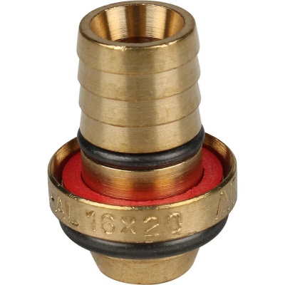фото STOUT SFS-0014-001216 Тройник настенный с креплением для металлопластиковых труб винтовой