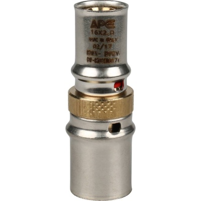 фото STOUT SFP-0004-002016 Муфта соединительная переходная для металлопластиковых труб прессовой